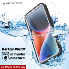 Load image into Gallery viewer, iPhone 15 Pro Max Waterproof IP68 Case, Punkcase [White] [StudStar Series] [Slim Fit] [Dirtproof]
