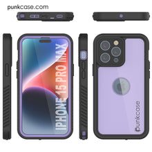 Load image into Gallery viewer, iPhone 15 Pro Max Waterproof IP68 Case, Punkcase [Lilac] [StudStar Series] [Slim Fit] [Dirtproof]
