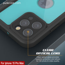 Load image into Gallery viewer, iPhone 15 Pro Max Waterproof IP68 Case, Punkcase [Teal] [StudStar Series] [Slim Fit]
