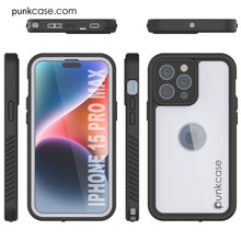 Load image into Gallery viewer, iPhone 15 Pro Max Waterproof IP68 Case, Punkcase [White] [StudStar Series] [Slim Fit] [Dirtproof]
