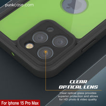 Load image into Gallery viewer, iPhone 15 Pro Max Waterproof IP68 Case, Punkcase [Light green] [StudStar Series] [Slim Fit] [Dirtproof]
