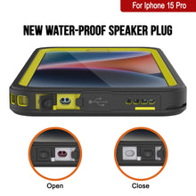 Load image into Gallery viewer, iPhone 15 Pro Waterproof Case, Punkcase [Extreme Series] Armor Cover W/ Built In Screen Protector [Yellow]
