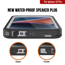 Load image into Gallery viewer, iPhone 15 Pro Waterproof Case, Punkcase [Extreme Series] Armor Cover W/ Built In Screen Protector [White]
