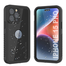 Load image into Gallery viewer, iPhone 15 Pro Waterproof IP68 Case, Punkcase [Black] [StudStar Series] [Slim Fit]
