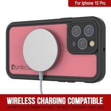 Load image into Gallery viewer, iPhone 15 Pro Waterproof IP68 Case, Punkcase [Pink] [StudStar Series] [Slim Fit] [Dirtproof]
