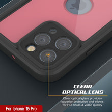 Load image into Gallery viewer, iPhone 15 Pro Waterproof IP68 Case, Punkcase [Pink] [StudStar Series] [Slim Fit] [Dirtproof]
