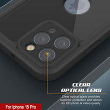 Load image into Gallery viewer, iPhone 15 Pro Waterproof IP68 Case, Punkcase [Black] [StudStar Series] [Slim Fit]
