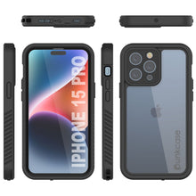 Load image into Gallery viewer, iPhone 15 Pro Waterproof IP68 Case, Punkcase [Clear] [StudStar Series] [Slim Fit] [Dirtproof]
