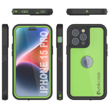 Load image into Gallery viewer, iPhone 15 Pro Waterproof IP68 Case, Punkcase [Light green] [StudStar Series] [Slim Fit] [Dirtproof]
