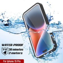 Load image into Gallery viewer, iPhone 15 Pro Waterproof IP68 Case, Punkcase [White] [StudStar Series] [Slim Fit] [Dirtproof]
