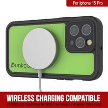 Load image into Gallery viewer, iPhone 15 Pro Waterproof IP68 Case, Punkcase [Light green] [StudStar Series] [Slim Fit] [Dirtproof]
