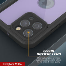 Load image into Gallery viewer, iPhone 15 Pro Waterproof IP68 Case, Punkcase [Lilac] [StudStar Series] [Slim Fit] [Dirtproof]
