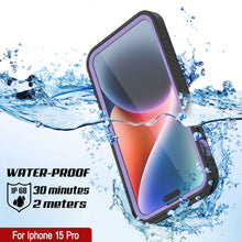 Load image into Gallery viewer, iPhone 15 Pro Waterproof IP68 Case, Punkcase [Lilac] [StudStar Series] [Slim Fit] [Dirtproof]
