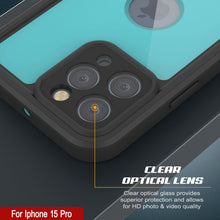Load image into Gallery viewer, iPhone 15 Pro Waterproof IP68 Case, Punkcase [Teal] [StudStar Series] [Slim Fit]
