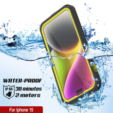 Load image into Gallery viewer, iPhone 15  Waterproof Case, Punkcase [Extreme Series] Armor Cover W/ Built In Screen Protector [Yellow]
