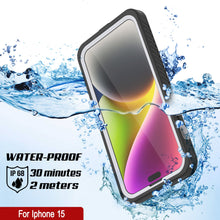 Load image into Gallery viewer, iPhone 15 Waterproof Case, Punkcase [Extreme Series] Armor Cover W/ Built In Screen Protector [White]
