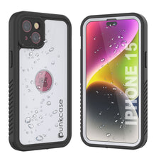 Load image into Gallery viewer, iPhone 15 Waterproof IP68 Case, Punkcase [White] [StudStar Series] [Slim Fit] [Dirtproof]
