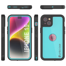 Load image into Gallery viewer, iPhone 15 Waterproof IP68 Case, Punkcase [Teal] [StudStar Series] [Slim Fit]
