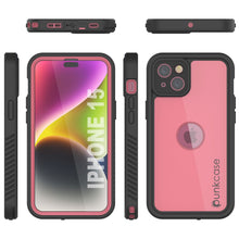 Load image into Gallery viewer, iPhone 15 Waterproof IP68 Case, Punkcase [Pink] [StudStar Series] [Slim Fit] [Dirtproof]
