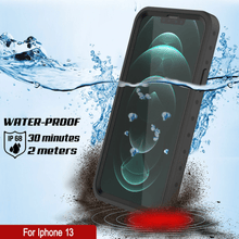 Load image into Gallery viewer, iPhone 13 Waterproof IP68 Case, Punkcase [Black] [StudStar Series] [Slim Fit]
