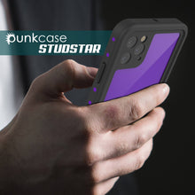 Load image into Gallery viewer, iPhone 11 Pro Waterproof IP68 Case, Punkcase [Purple] [StudStar Series] [Slim Fit] [Dirtproof]
