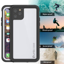 Load image into Gallery viewer, iPhone 11 Pro Max Waterproof IP68 Case, Punkcase [White] [StudStar Series] [Slim Fit] [Dirtproof]
