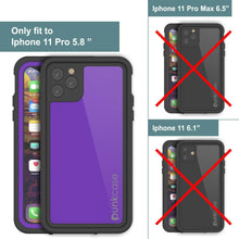 Load image into Gallery viewer, iPhone 11 Pro Waterproof IP68 Case, Punkcase [Purple] [StudStar Series] [Slim Fit] [Dirtproof]
