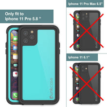 Load image into Gallery viewer, iPhone 11 Pro Waterproof IP68 Case, Punkcase [Teal] [StudStar Series] [Slim Fit]
