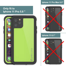 Load image into Gallery viewer, iPhone 11 Pro Waterproof IP68 Case, Punkcase [Light green] [StudStar Series] [Slim Fit] [Dirtproof]
