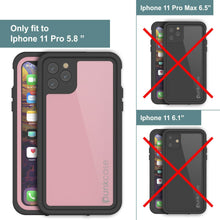 Load image into Gallery viewer, iPhone 11 Pro Waterproof IP68 Case, Punkcase [Pink] [StudStar Series] [Slim Fit] [Dirtproof]
