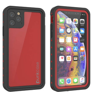 iPhone 11 Pro Waterproof IP68 Case, Punkcase [Red] [StudStar Series] [Slim Fit]