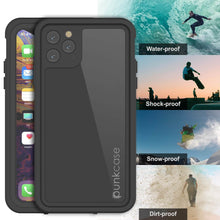 Load image into Gallery viewer, iPhone 11 Pro Max Waterproof IP68 Case, Punkcase [Black] [StudStar Series] [Slim Fit]
