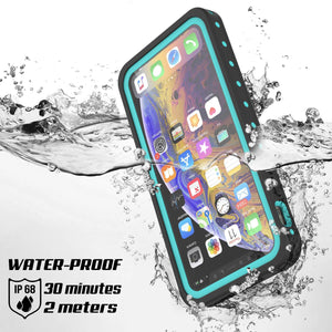 iPhone 11 Pro Waterproof IP68 Case, Punkcase [Teal] [StudStar Series] [Slim Fit]