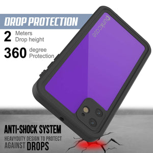 iPhone 11 Waterproof IP68 Case, Punkcase [Purple] [StudStar Series] [Slim Fit] [Dirtproof]