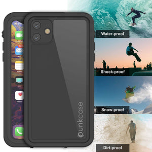 iPhone 11 Waterproof IP68 Case, Punkcase [Clear] [StudStar Series] [Slim Fit] [Dirtproof]