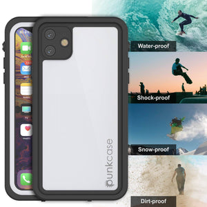 iPhone 11 Waterproof IP68 Case, Punkcase [White] [StudStar Series] [Slim Fit] [Dirtproof]