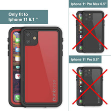 Load image into Gallery viewer, iPhone 11 Waterproof IP68 Case, Punkcase [Red] [StudStar Series] [Slim Fit]

