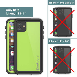 iPhone 11 Waterproof IP68 Case, Punkcase [Light green] [StudStar Series] [Slim Fit] [Dirtproof]