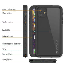 Load image into Gallery viewer, iPhone 11 Waterproof IP68 Case, Punkcase [Black] [StudStar Series] [Slim Fit]
