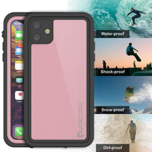 Load image into Gallery viewer, iPhone 11 Waterproof IP68 Case, Punkcase [Pink] [StudStar Series] [Slim Fit] [Dirtproof]
