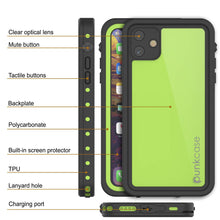 Load image into Gallery viewer, iPhone 11 Waterproof IP68 Case, Punkcase [Light green] [StudStar Series] [Slim Fit] [Dirtproof]
