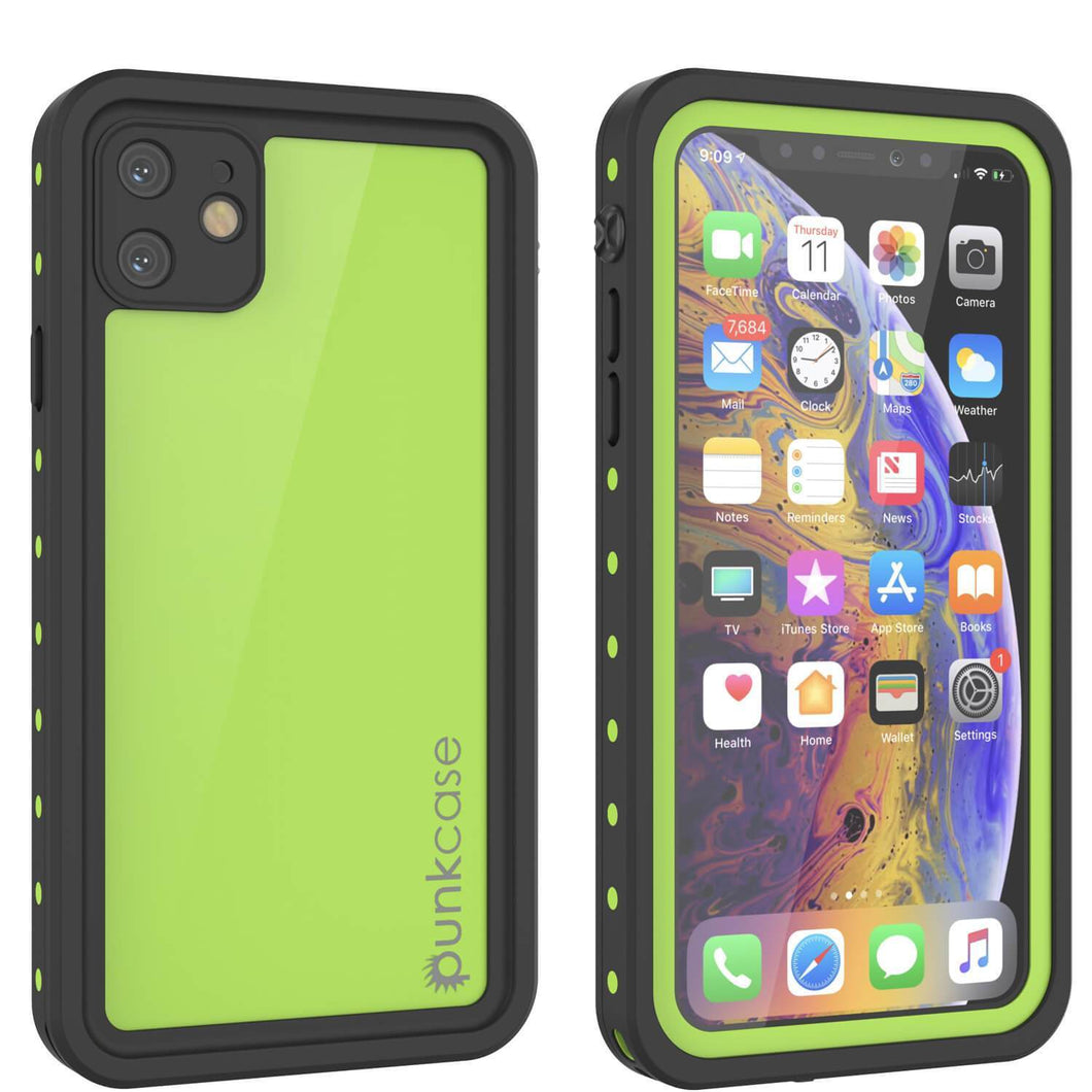 iPhone 11 Waterproof IP68 Case, Punkcase [Light green] [StudStar Series] [Slim Fit] [Dirtproof]