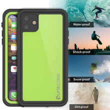 Load image into Gallery viewer, iPhone 11 Waterproof IP68 Case, Punkcase [Light green] [StudStar Series] [Slim Fit] [Dirtproof]
