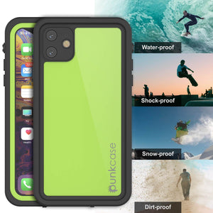 iPhone 11 Waterproof IP68 Case, Punkcase [Light green] [StudStar Series] [Slim Fit] [Dirtproof]