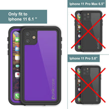 Load image into Gallery viewer, iPhone 11 Waterproof IP68 Case, Punkcase [Purple] [StudStar Series] [Slim Fit] [Dirtproof]
