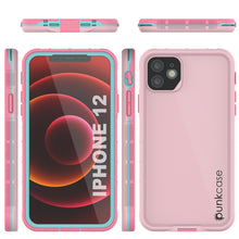 Load image into Gallery viewer, Punkcase iPhone 12 Waterproof Case [Aqua Series] Armor Cover [Pink]
