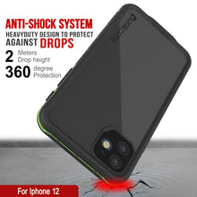Load image into Gallery viewer, Punkcase iPhone 13 Waterproof Case [Aqua Series] Armor Cover [Black]
