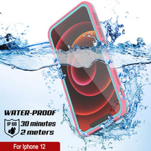 Load image into Gallery viewer, Punkcase iPhone 12 Waterproof Case [Aqua Series] Armor Cover [Pink]
