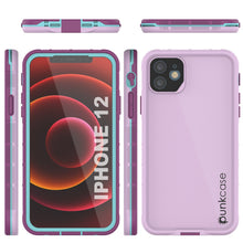Load image into Gallery viewer, Punkcase iPhone 12 Waterproof Case [Aqua Series] Armor Cover [Purple]
