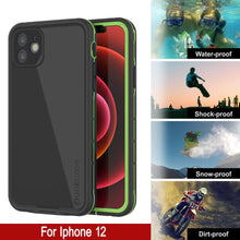 Load image into Gallery viewer, Punkcase iPhone 13 Waterproof Case [Aqua Series] Armor Cover [Black]
